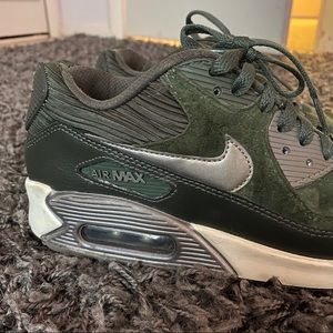 [ NIKE ] air max 90 leather carbon green